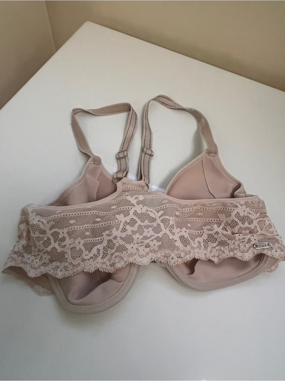 Chantelle Blush Lace Longline Unlined Bra